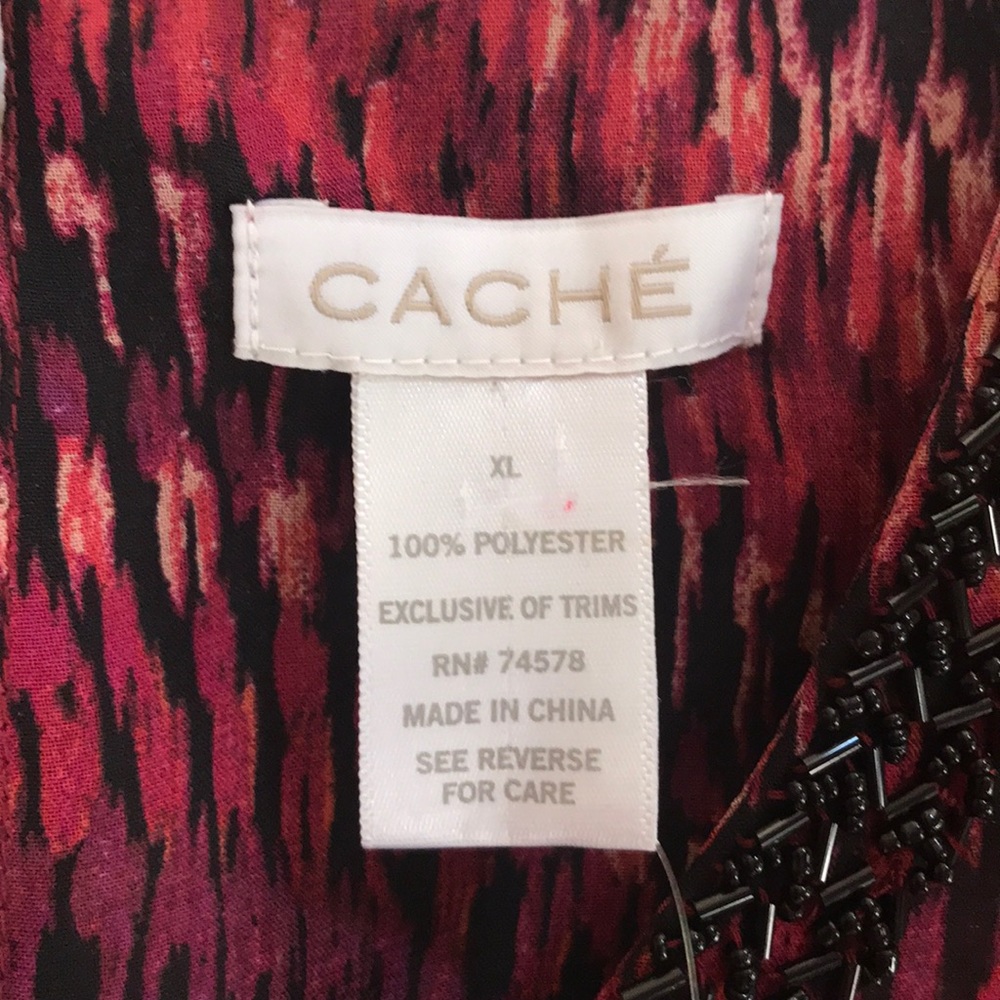 NWT Cache Beaded Neckline Hi-Lo Hem Sz XL - Picture 10 of 13
